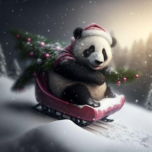 New year panda