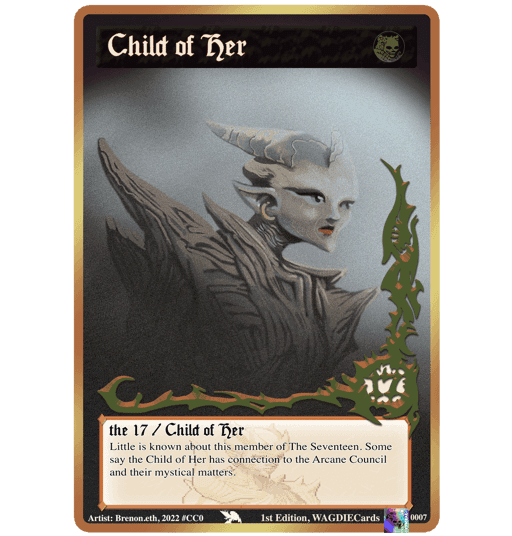 WAGDIE Cards #7  -  Child of Her