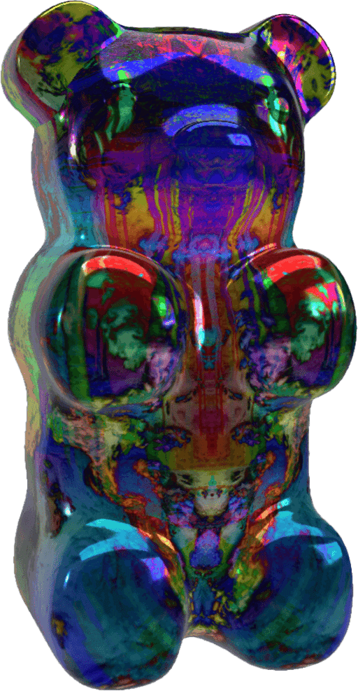 Blended Trip Gummy Bear #015 (Rorschach #034 + Rainbow #039)