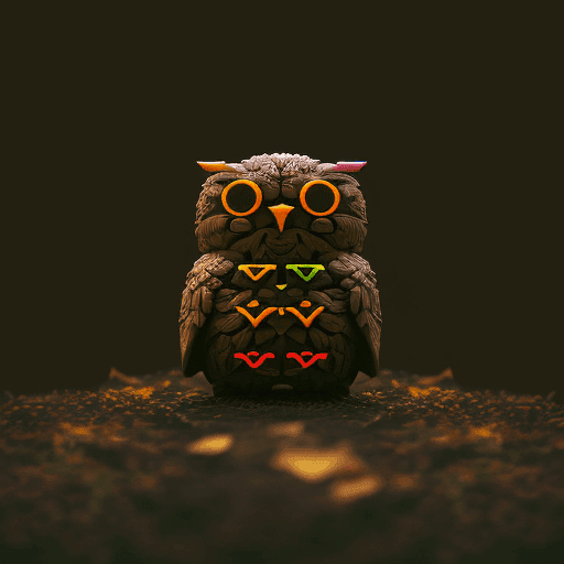 ASCII Owls 3D #7