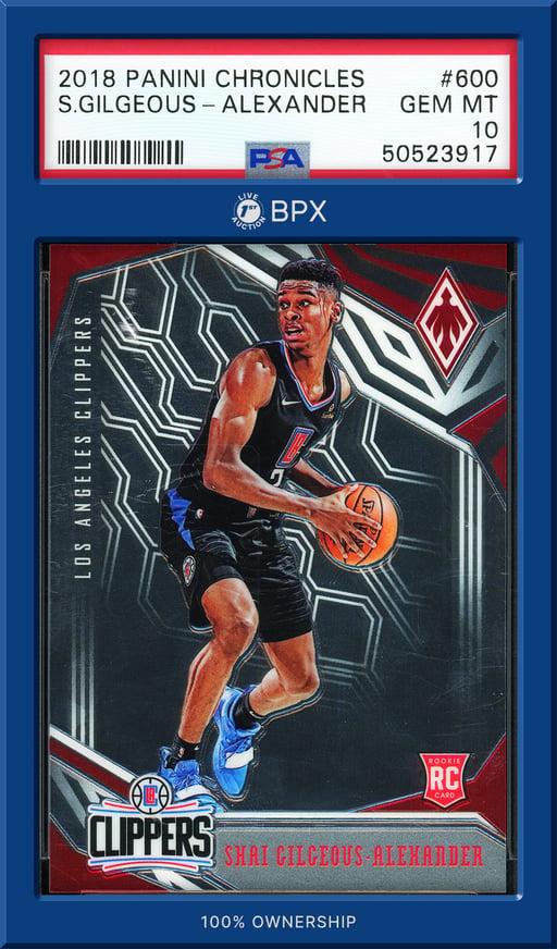 2018 Panini Chronicles Shai Gilgeous-Alexander - PSA 10 (Cert: 50523917)