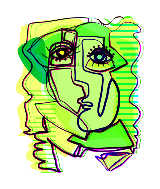 ABSTRACT face woman#23