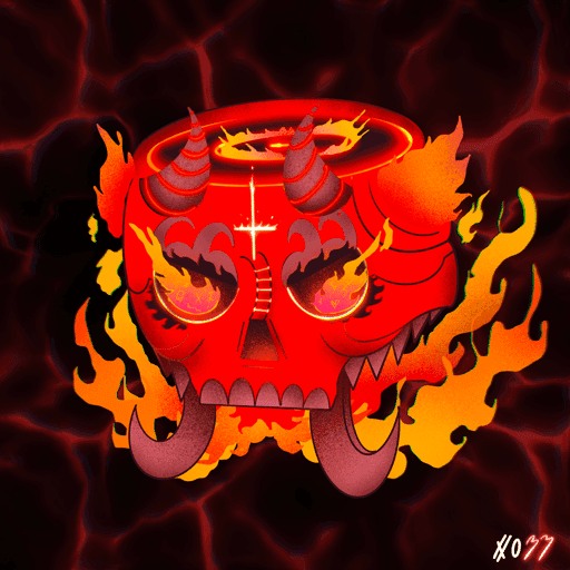 Crypto Skull #33 : Upside down