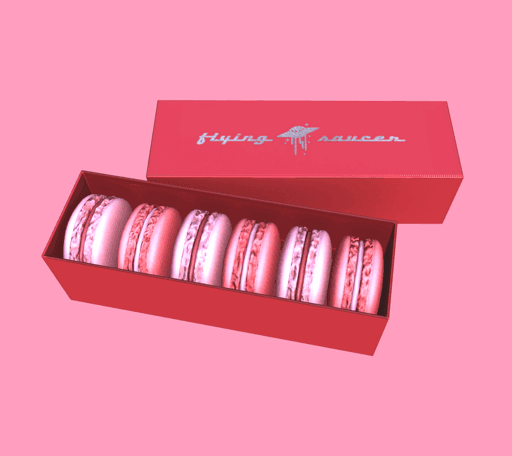 Flying Saucer Macarons - Valentine's Edition