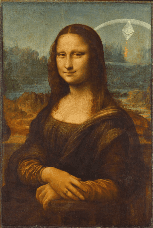 Mona in the sky with Eth