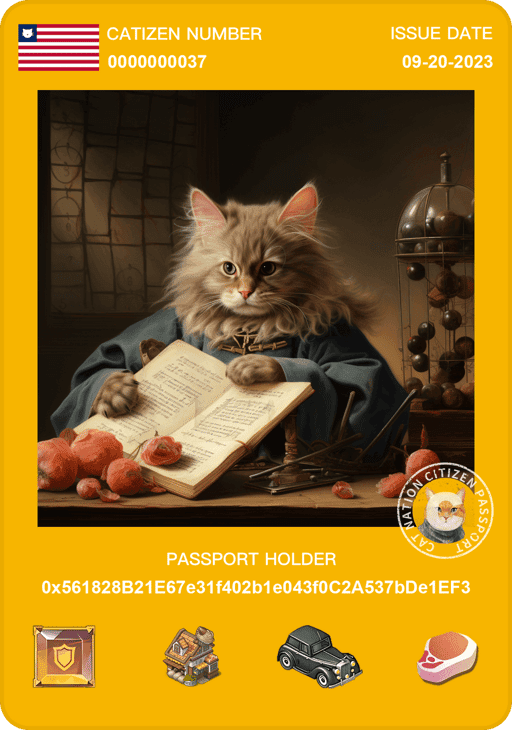 Catizen Passport #37