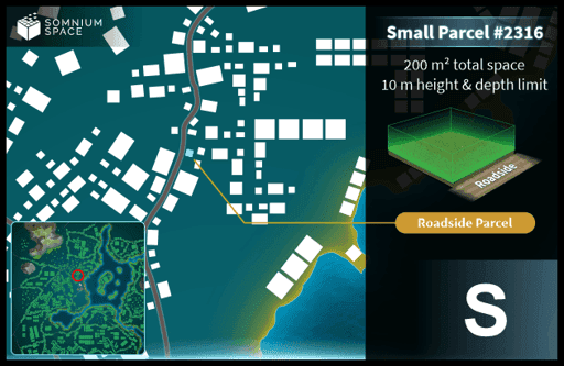 Small #2316 (S) parcel in Somnium Space