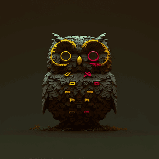 ASCII Owls 3D #18