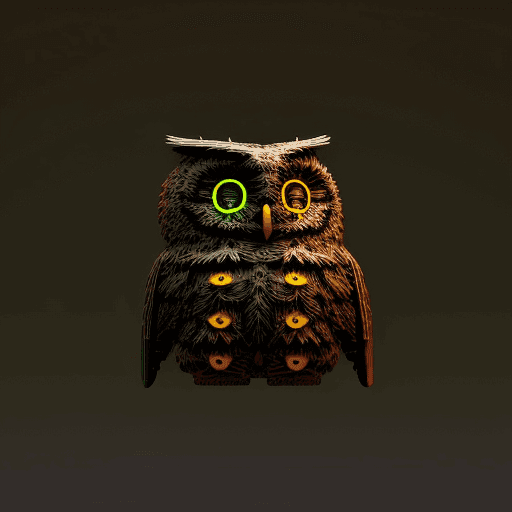 ASCII Owls 3D #26