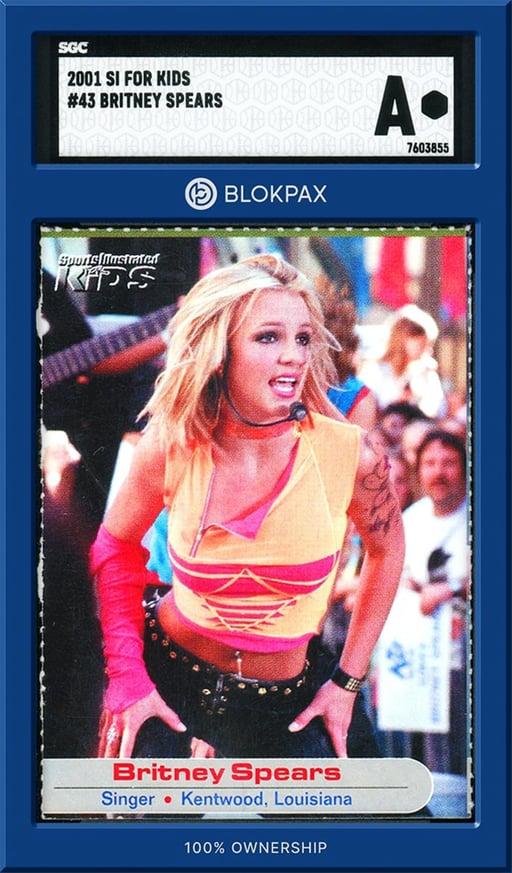 2001 Sports Illustrated Britney Spears - SGC A (Cert: 7603855)