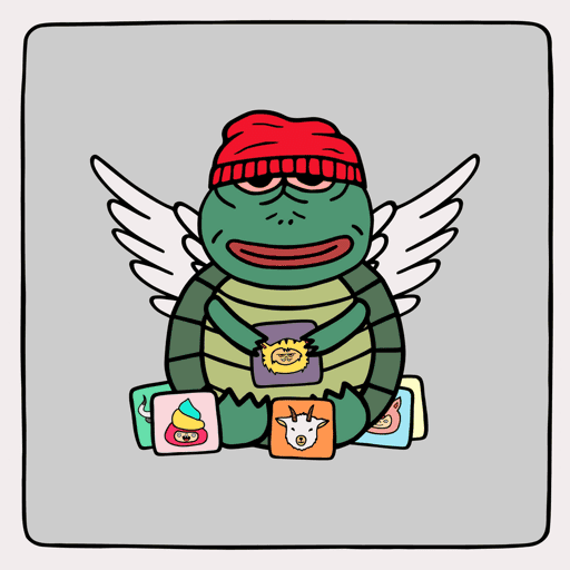 Small Pepe Turtle With Wings