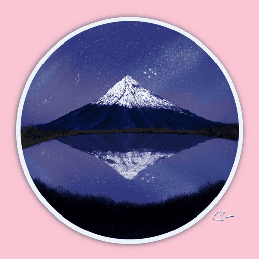 Mount Taranaki, NZ - Night Sky