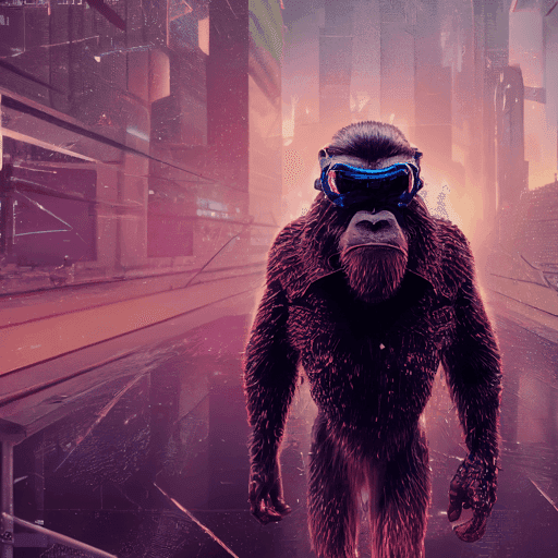 Bored Ape Cyberpunk AI #300