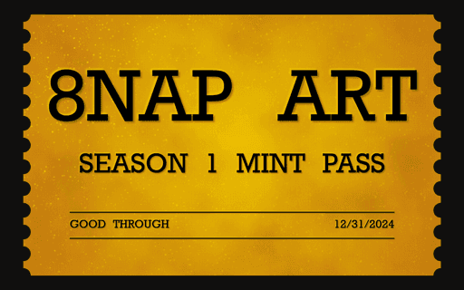 8NAP ART Season One Mint Pass #17