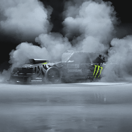 Ken Block's Hoonifox: Smoky Donuts in All-Black