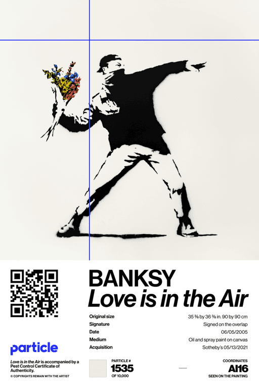 Banksy | Love Is In The Air #1535