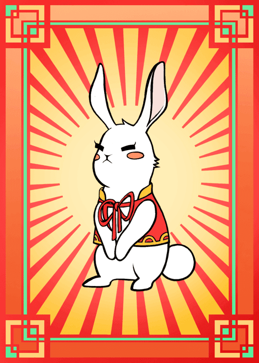 Lucky Charm Rabbit #0197