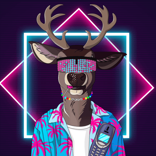 Retrowave deer #19