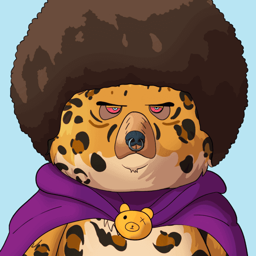 #3521 • Frumpy Classy Leopard Bear