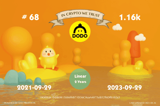 DODO Allocation Voucher #68 - 1167.88 - Linear