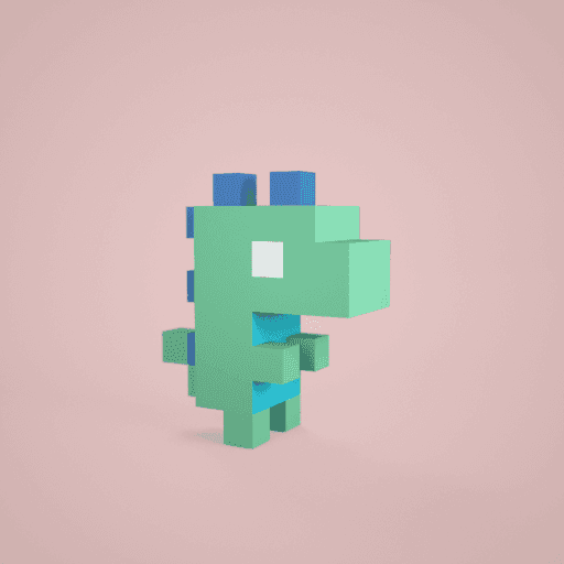 3D tiny dino #0025