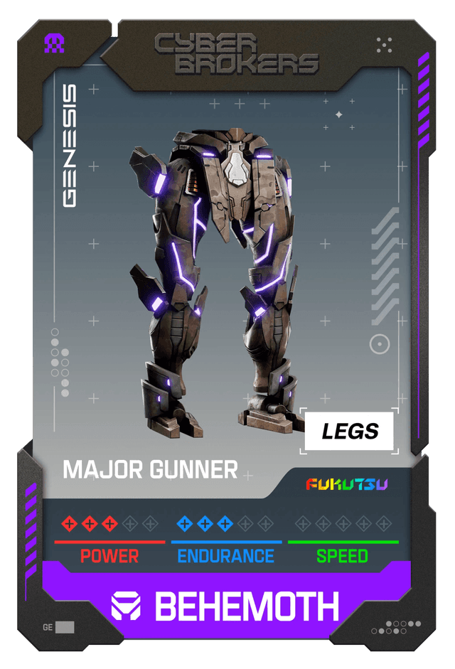 Major Gunner Behemoth Legs