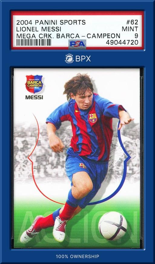 2004 Panini Sports Lionel Messi - PSA 9 (Cert: 49044720)