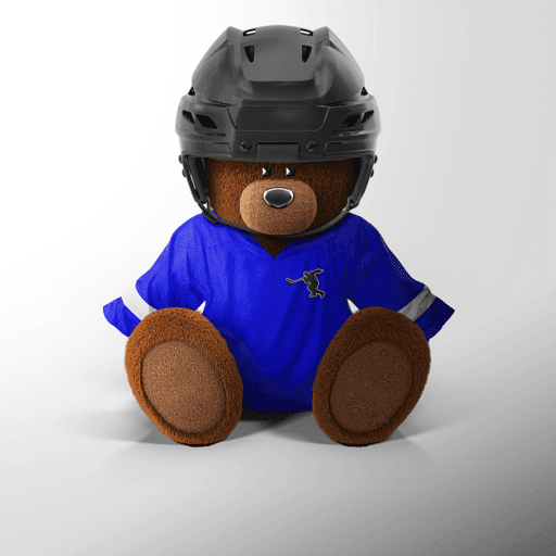 Blue Hockey Teddy