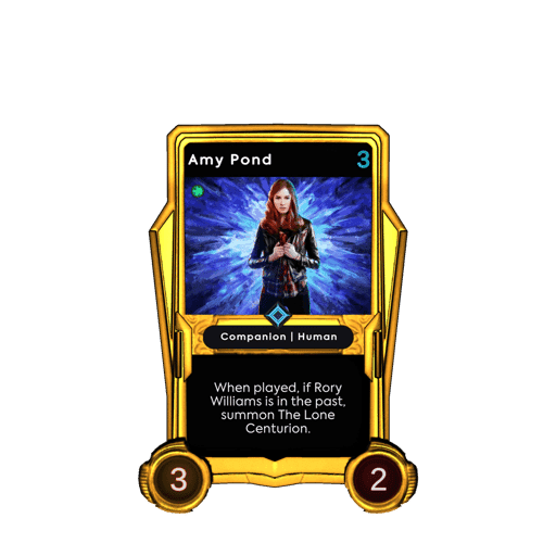 Amy Pond - Gold Frame