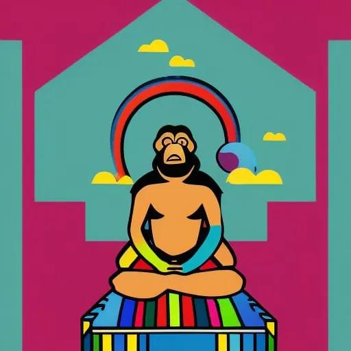 meditating.ape