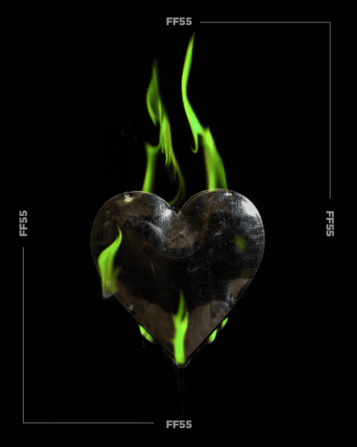 FF55 Heart Series - Green #1