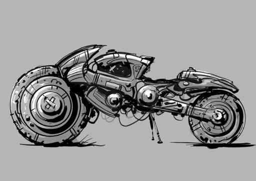 Rest Stop // Bike Sketch