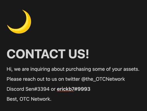 Contact us on Twitter: @the_OTCNetwork 