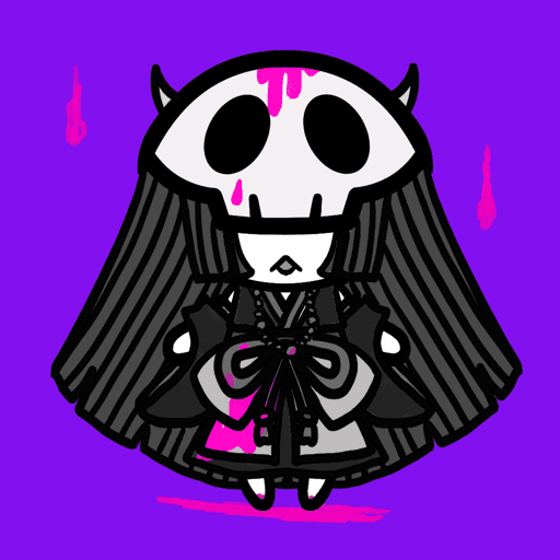 skull girl #029