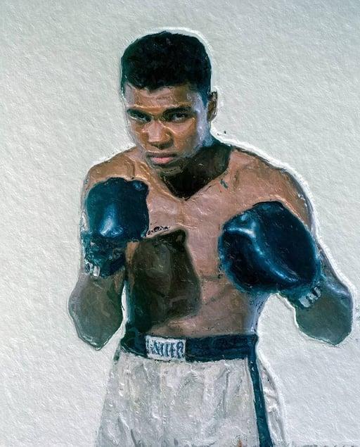 Oil Painting #51 - Muhammad Ali