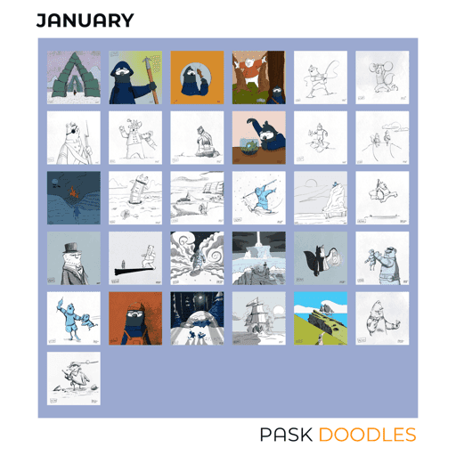 January Picto-grid