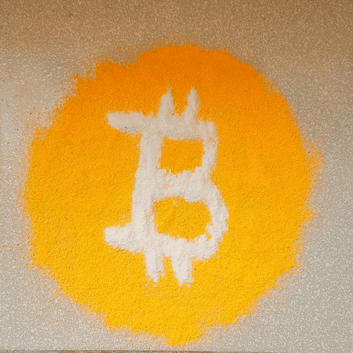 BTC logo in made in Rangoli