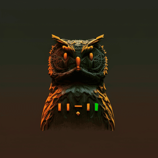 ASCII Owls 3D #53