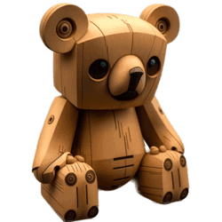 WOODEN ANIMALS for AI ART