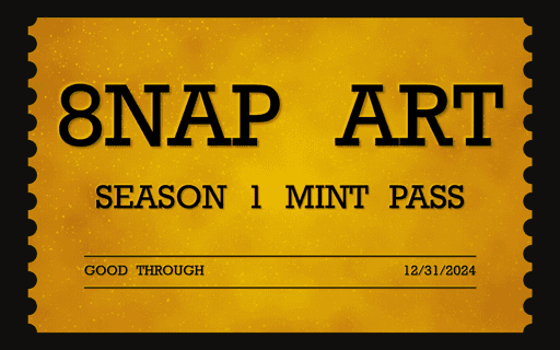 8NAP ART Season One Mint Pass #28