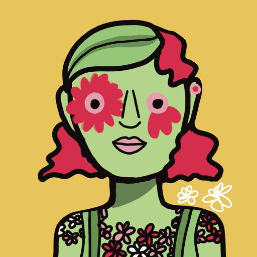 Day 1/100 - The girl with flower eyes