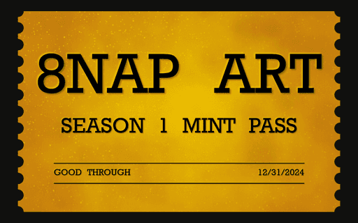 8NAP ART Season One Mint Pass #40