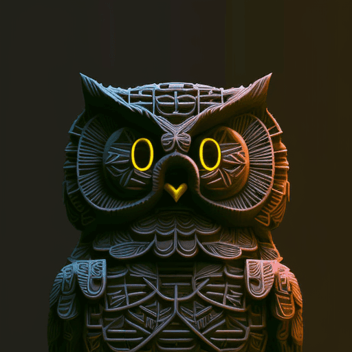 ASCII Owls 3D #19