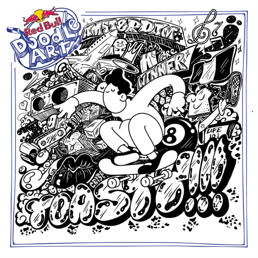 Red Bull Doodle Art Collection mentored by Burnt Toast #45/12935