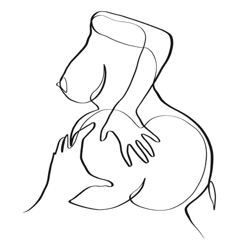 Worship sex position one line art #11