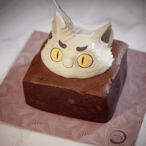 Giant Neko Brownie