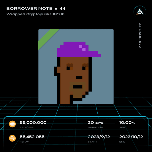 Arcade.xyz Borrower Note