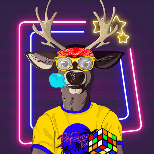 Retrowave deer #12