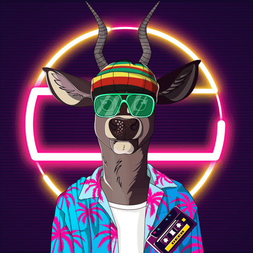 Retrowave deer #813