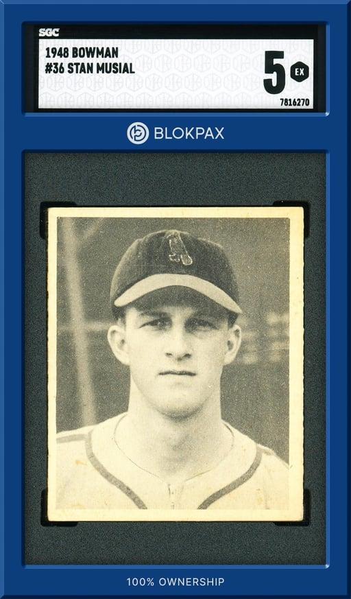 1948 Bowman Stan Musial - SGC 5 (Cert: 7816270)